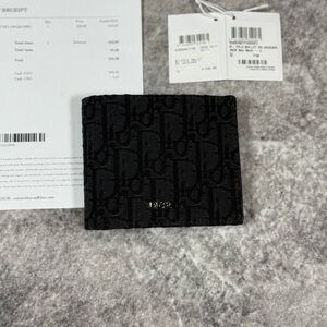 Dior Oblique Bifold Wallet Black